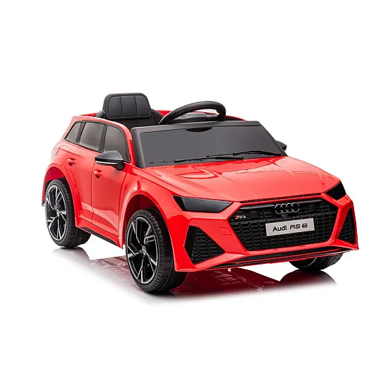 Audi RS6 BRD-2118 raudonas akumuliatorinis automobilis Elektrinės mašinėlės vaikams
