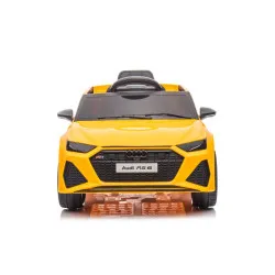 Audi RS6 BRD-2118 geltonas akumuliatorinis automobilis