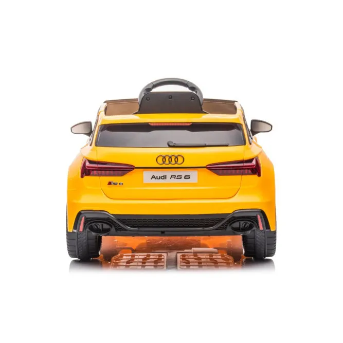 Audi RS6 BRD-2118 żółty samochód na akumulator Maszyny elektryczne dla dzieci