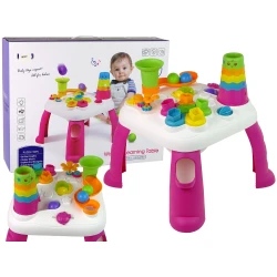 Rožinis veiklos stalas 