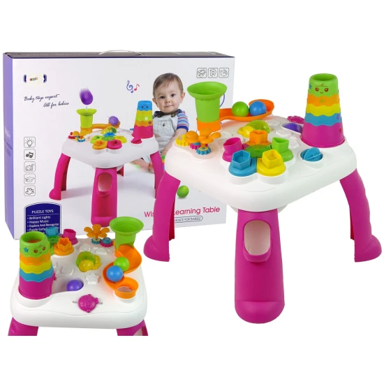 Rožinis veiklos stalas