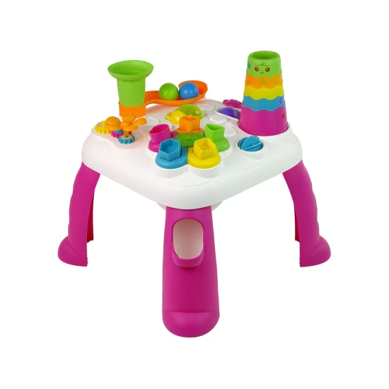 Rožinis veiklos stalas