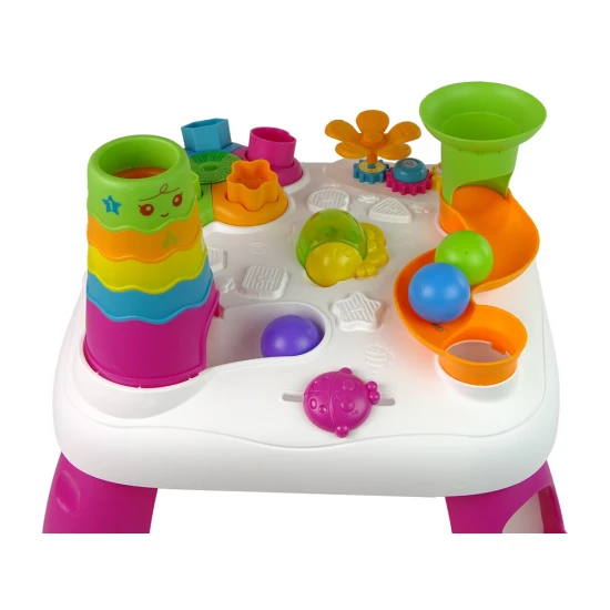 Rožinis veiklos stalas