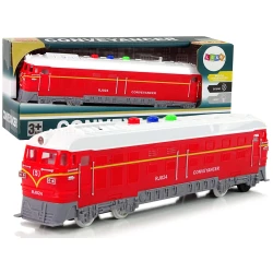 Raudonas traukinys su garso efektais