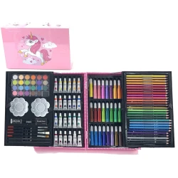 Didelis meno rinkinys lagamine, 145 detalės Vienaragis