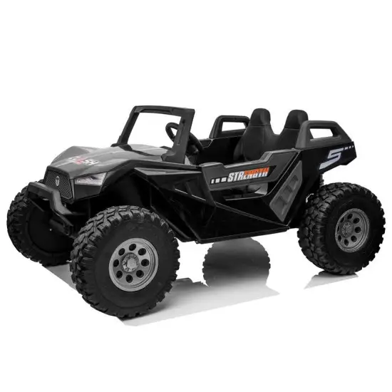 Juodas kumuliatorinis automobilis SX1928 24V Elektrinės mašinėlės vaikams