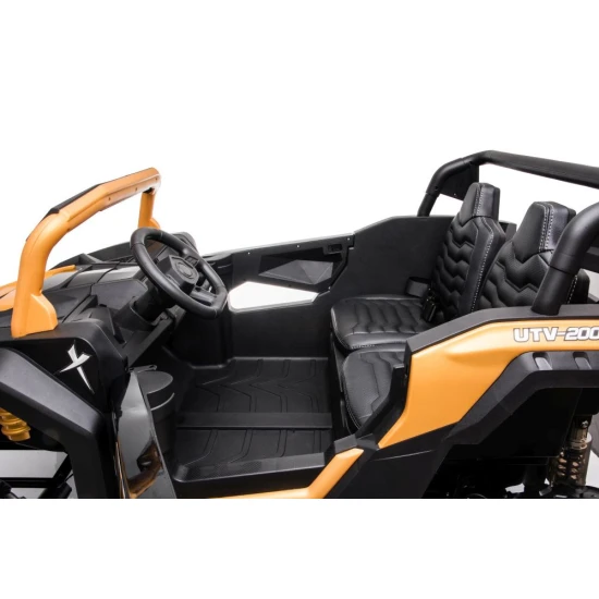 Auksinis elektrinis bagis vaikams Buggy A032 EVA Elektrinės mašinėlės vaikams