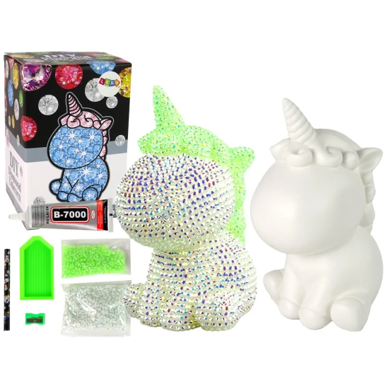 Creative Unicorn Kit DIY Diamonds Crystals Green Lavinamieji