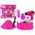 Beauty Haircut Set Hair Dryer Curling Iron Pink