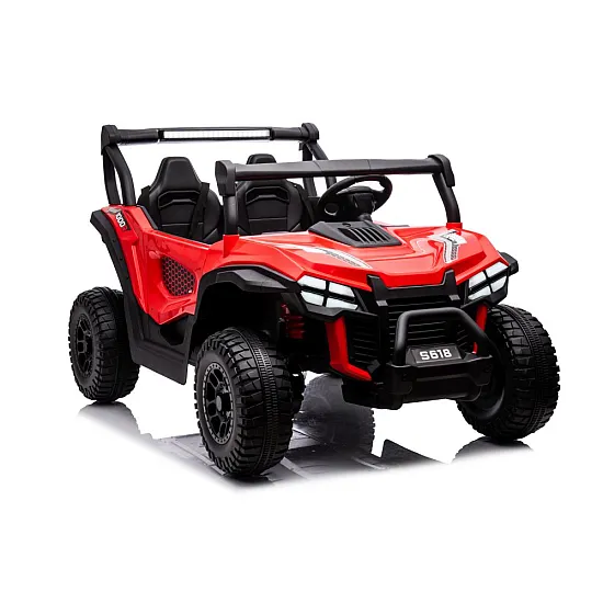Raudonas elektrinis automobilis vaikams S618 4x4 Elektrinės mašinėlės vaikams