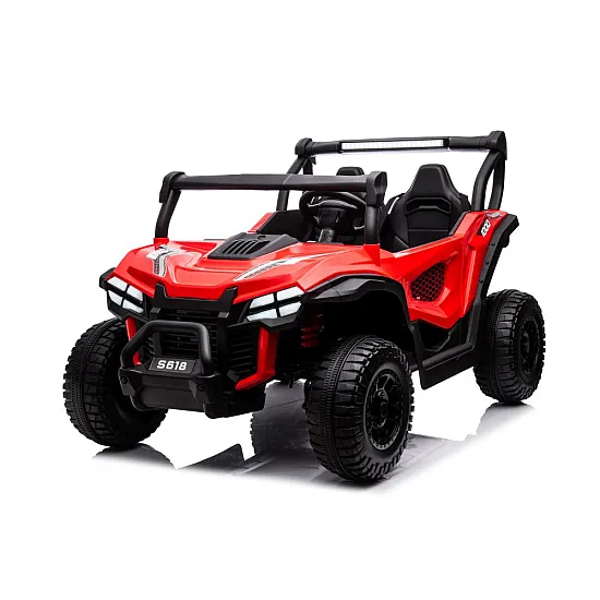 Raudonas elektrinis automobilis vaikams S618 4x4 Elektrinės mašinėlės vaikams