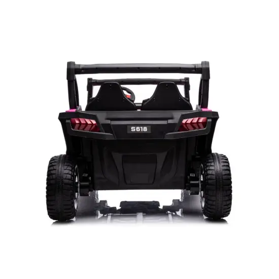 Rožinis elektrinis automobilis vaikams S618 4x4 Elektrinės mašinėlės vaikams