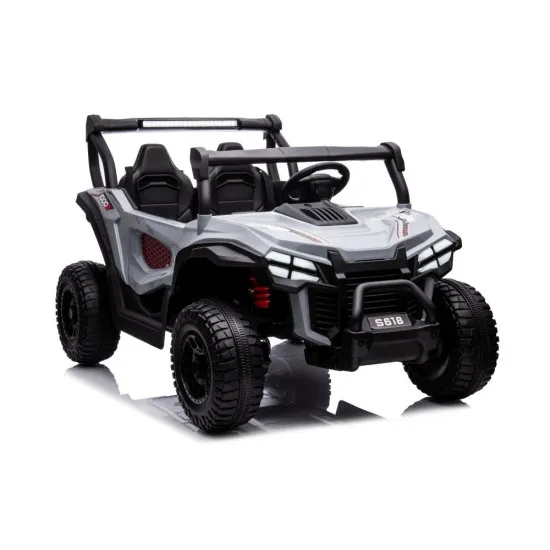Pilkas elektrinis automobilis S618 4x4 Elektrinės mašinėlės vaikams