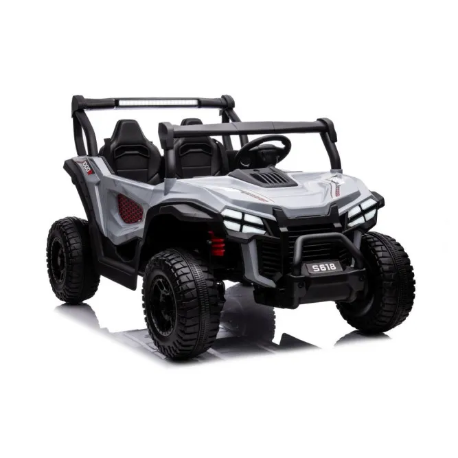 Pilkas elektrinis automobilis S618 4x4 Elektrinės mašinėlės vaikams