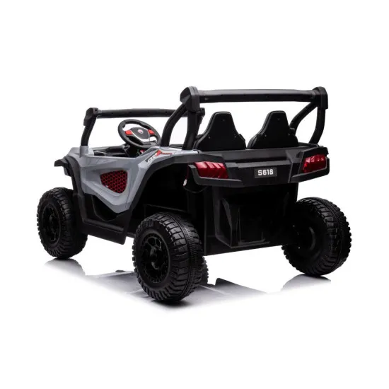 Pilkas elektrinis automobilis S618 4x4 Elektrinės mašinėlės vaikams