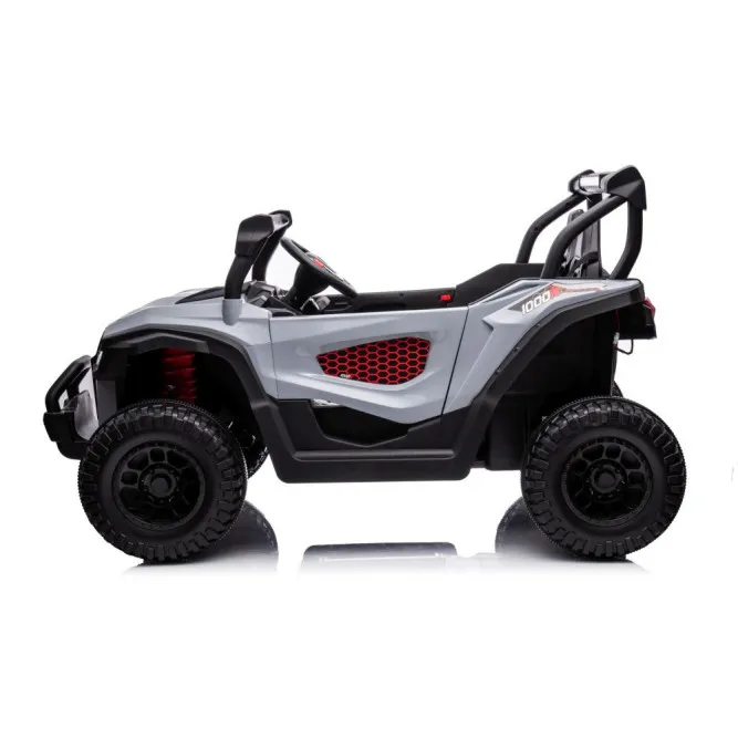 Pilkas elektrinis automobilis S618 4x4 Elektrinės mašinėlės vaikams