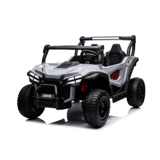 Pilkas elektrinis automobilis S618 4x4 Elektrinės mašinėlės vaikams