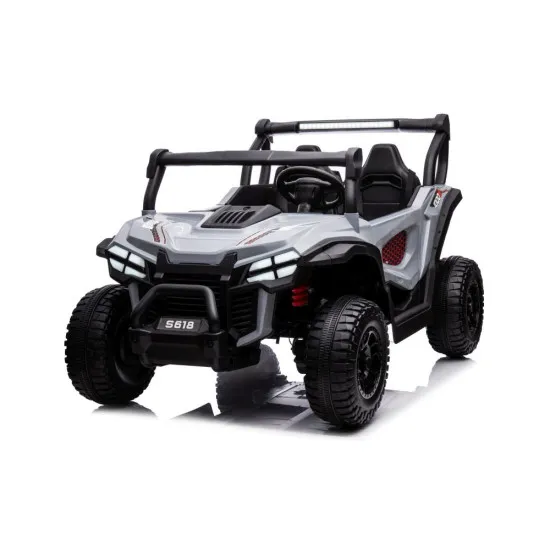 Pilkas elektrinis automobilis S618 4x4 Elektrinės mašinėlės vaikams