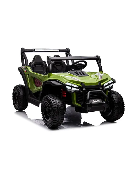 Elektrinė mašinėlė vaikams S618 4x4, žalia