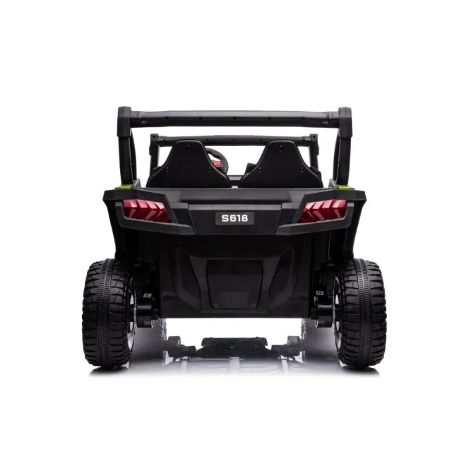 Žalias elektrinis automobilis vaikams S618 4x4 Elektrinės mašinėlės vaikams