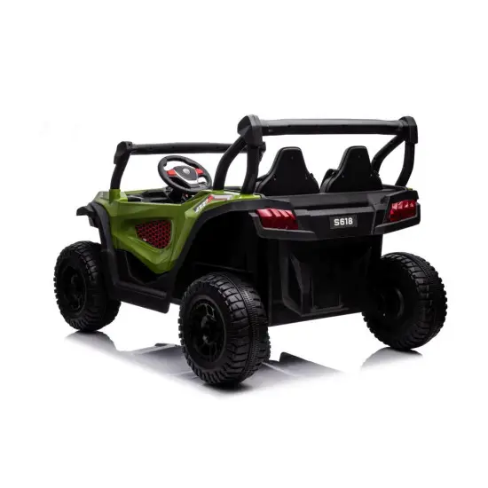 Žalias elektrinis automobilis vaikams S618 4x4 Elektrinės mašinėlės vaikams
