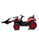 Raudonas elektrinis traktorius BW-X002A su kaušu Elektrinės mašinėlės vaikams