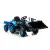 Mėlynas elektrinis traktorius BW-X002A su kaušu