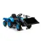 Mėlynas elektrinis traktorius BW-X002A su kaušu
