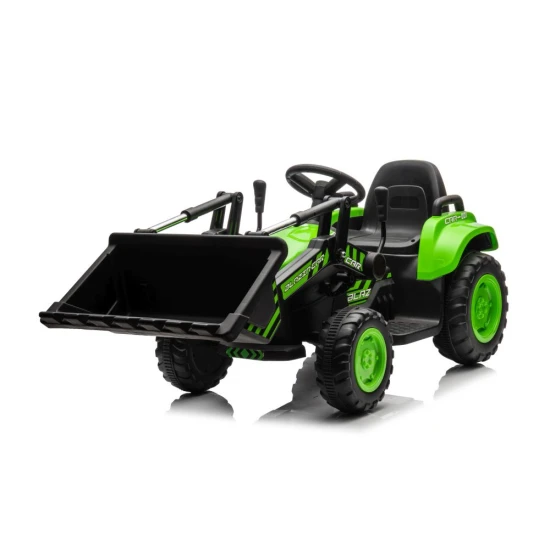 Žalaias elektrinis traktorius BW-X002A su kaušu Elektrinės mašinėlės vaikams