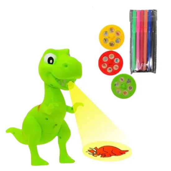 Dinozauro formos projektorius piešimui ir tapybai Miego priemonės ir projektoriai