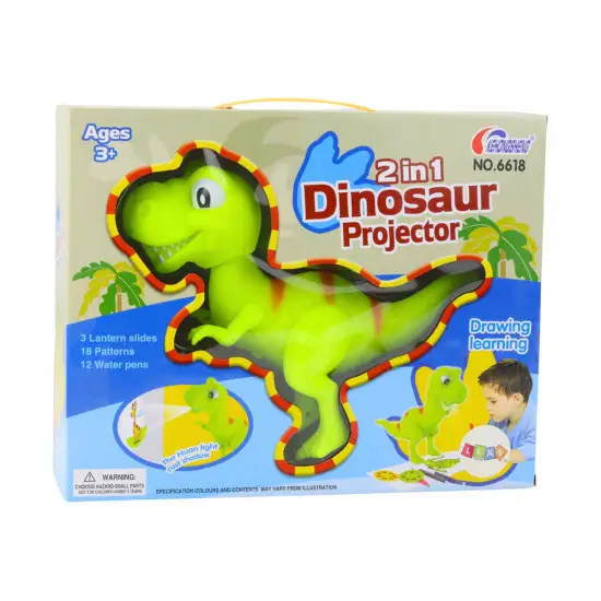 Dinozauro formos projektorius piešimui ir tapybai Miego priemonės ir projektoriai