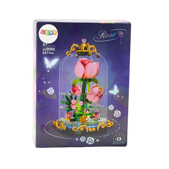 Building blocks Eternal Rose in a dome Composition 257 pcs.