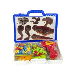 3D statybiniai blokeliai dinozaurų formos