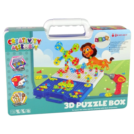 3D statybiniai blokeliai dinozaurų formos Konstruktoriai