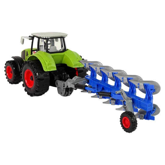 Traktorius su frikcine pavara ir plūgu Žaisliniai automobiliai