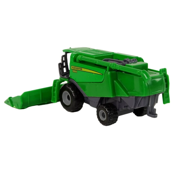 Žalias kombainas su sėjamąja Žaisliniai automobiliai