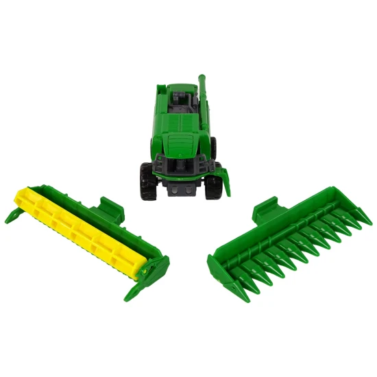 Žalias kombainas su sėjamąja Žaisliniai automobiliai