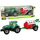 Green Farm Tractor with Red and Green Sprayer Fricative Drive