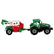 Green Farm Tractor with Red and Green Sprayer Fricative Drive