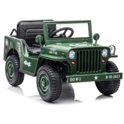 Baterijomis varomas žalias automobilis JH-103 4x4