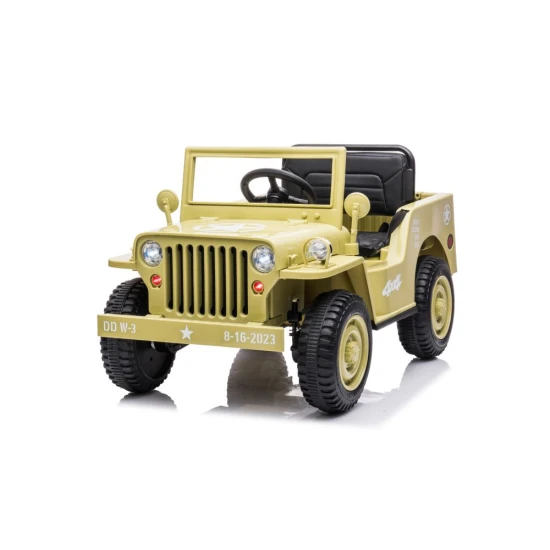 Baterijomis varomas šviesiai chaki spalvos automobilis JH-103  4x4 Elektrinės mašinėlės vaikams