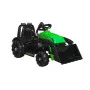 Электрический трактор для детей ZP1001B с ковшом, зелёный