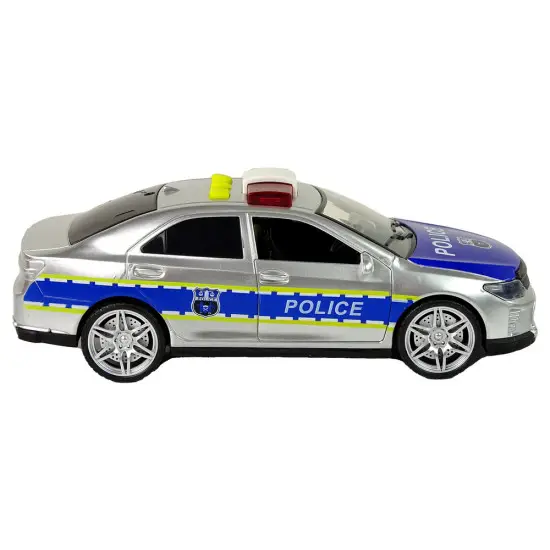 Sidabrinis policijos automobilis Žaisliniai automobiliai
