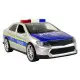 Sidabrinis policijos automobilis Žaisliniai automobiliai
