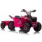 Rožinis akumuliatorinis keturratis XMX630T su priekaba