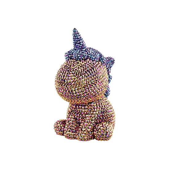 Rudos spalvos kūrybinis vienaragio rinkinys: Pasidaryk pats – deimantai ir kristalai Lavinamieji