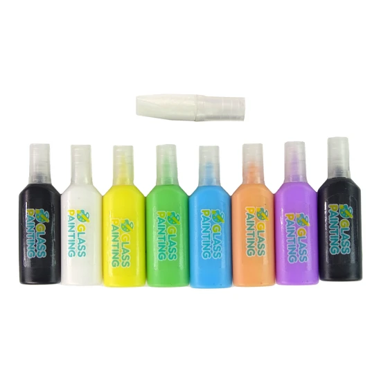 Pasidaryk pats vienaragio lipdukai langams, 8 spalvų, su blizgučiais Lavinamieji