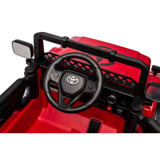 Toyota FJ akumuliatorinis raudonas visureigis Automobiliai