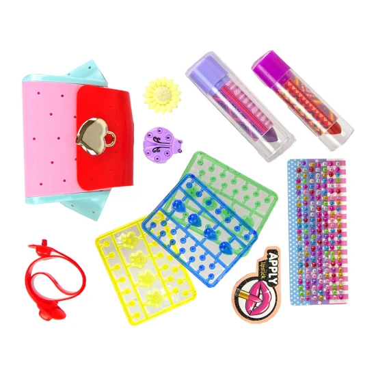 Spalvingas makiažo ir papuošalų rinkinys Grožio rinkiniai