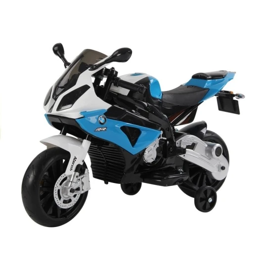 BMW S1000RR mėlynas elektrinis motociklas